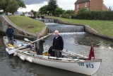 Weir alongside lock